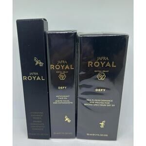 Jafra RJ Defy Age Protector Broad Spectrum SPF 50,  Antioxidant Face Oil, Primer